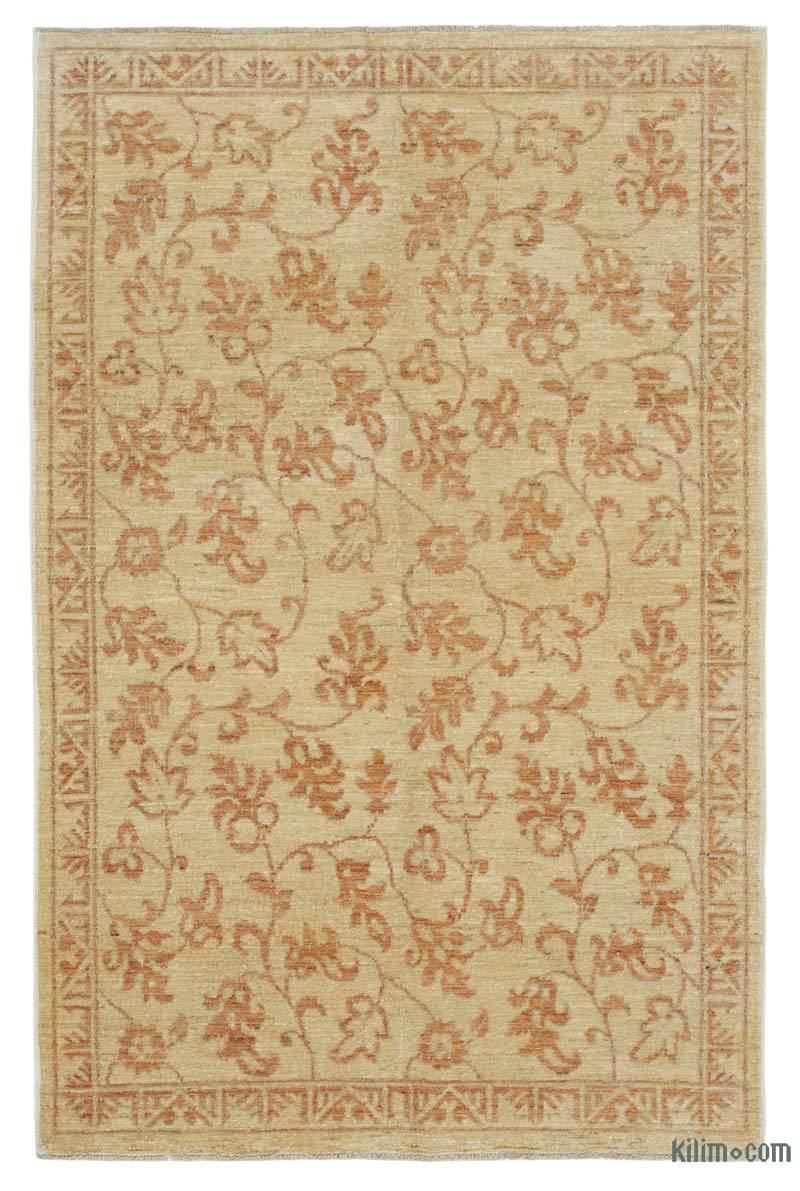 Nueva Alfombra Oushak Tejida a Mano - 115 cm x 180 cm - K0040975