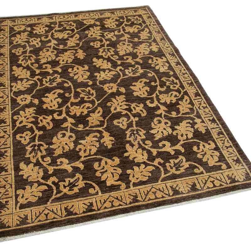 Nueva Alfombra Oushak Tejida a Mano - 120 cm x 180 cm - K0040980