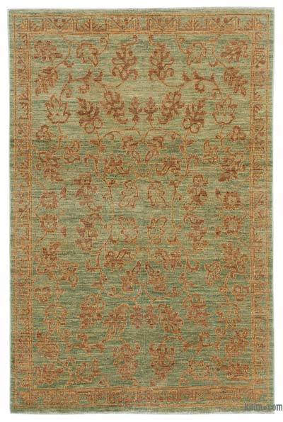 New Hand Knotted Wool Oushak Rug - 3' 11" x 5' 11" (47" x 71")