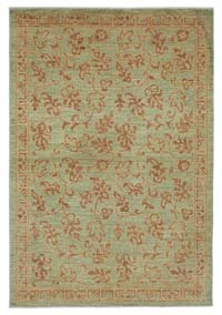 New Hand Knotted Wool Oushak Rug - 3' 10" x 5' 8" (46" x 68")