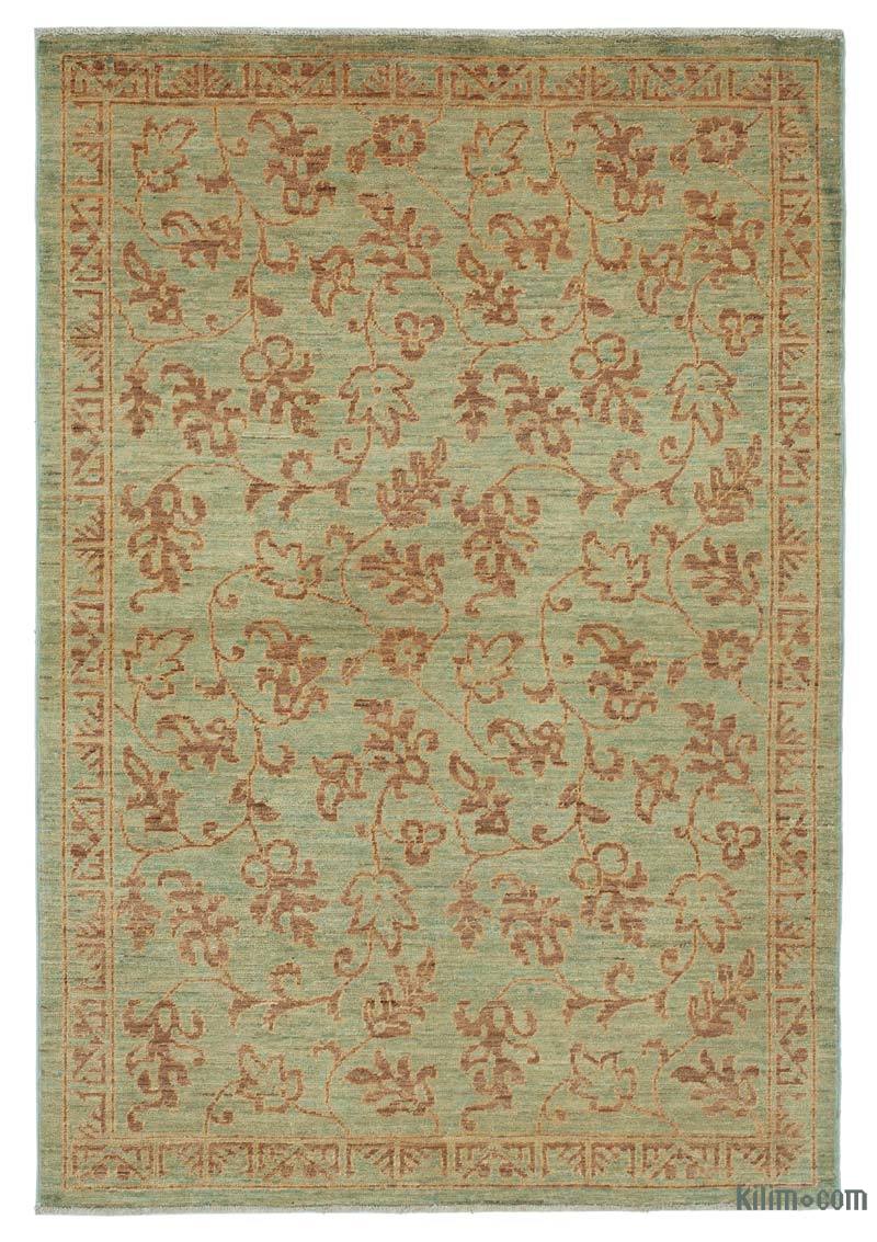 New Hand Knotted Wool Oushak Rug - 3' 10" x 5' 8" (46" x 68") - K0040987