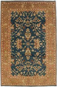 New Hand Knotted Wool Oushak Rug - 4'  x 6' 1" (48" x 73")