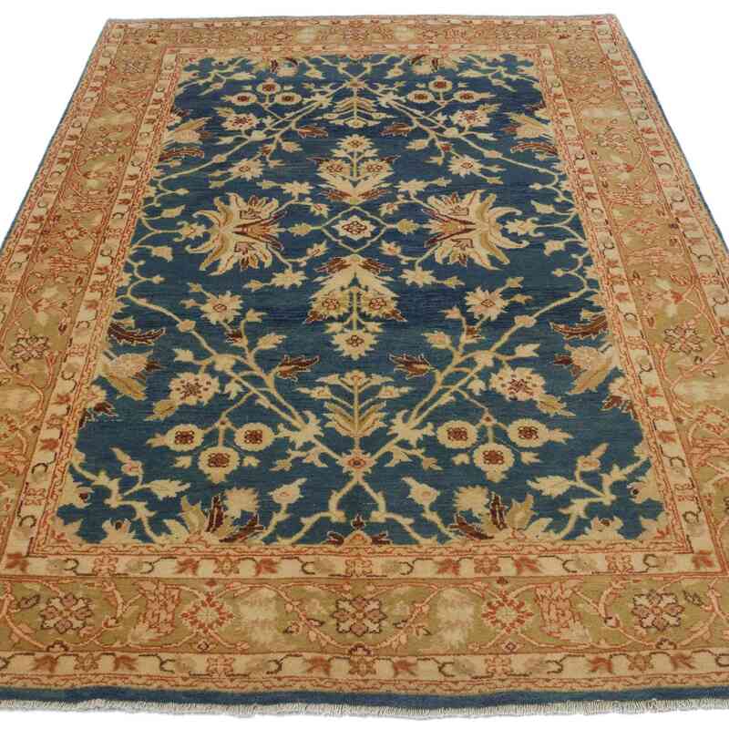 New Hand Knotted Wool Oushak Rug - 4'  x 6' 1" (48" x 73") - K0040991