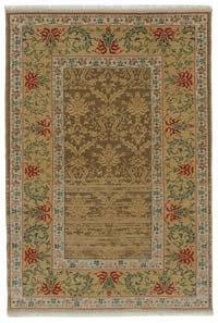 New Hand Knotted Wool Oushak Rug - 4' 1" x 5' 11" (49" x 71")