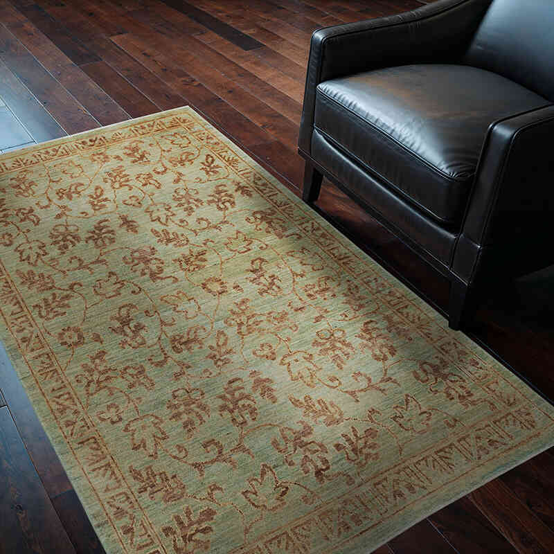 Nueva Alfombra Oushak Tejida a Mano - 115 cm x 177 cm - K0040999