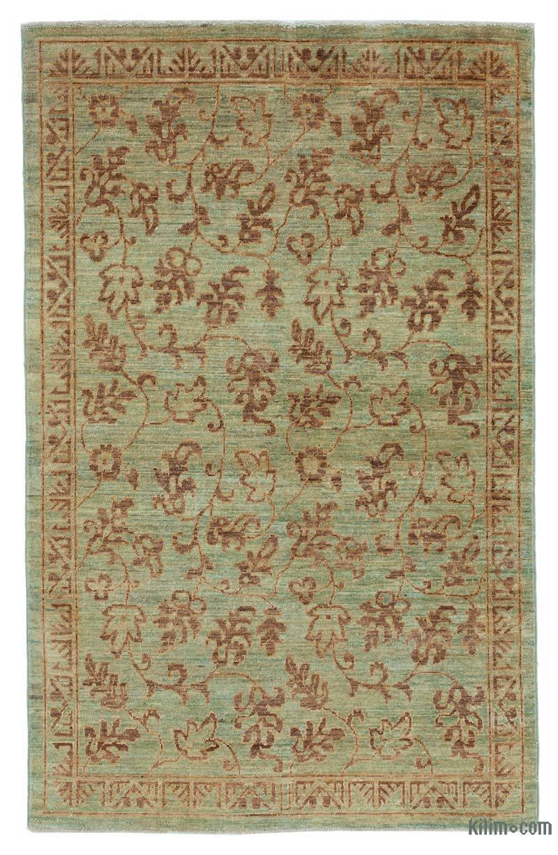 New Hand Knotted Wool Oushak Rug - 3' 9" x 5' 10" (45 in. x 70 in.) - K0040999