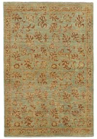 New Hand Knotted Wool Oushak Rug - 3' 11" x 5' 8" (47" x 68")