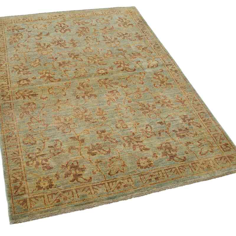 Nueva Alfombra Oushak Tejida a Mano - 120 cm x 173 cm - K0041000