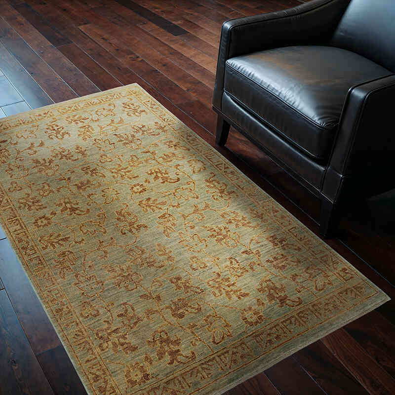 Nueva Alfombra Oushak Tejida a Mano - 120 cm x 173 cm - K0041000