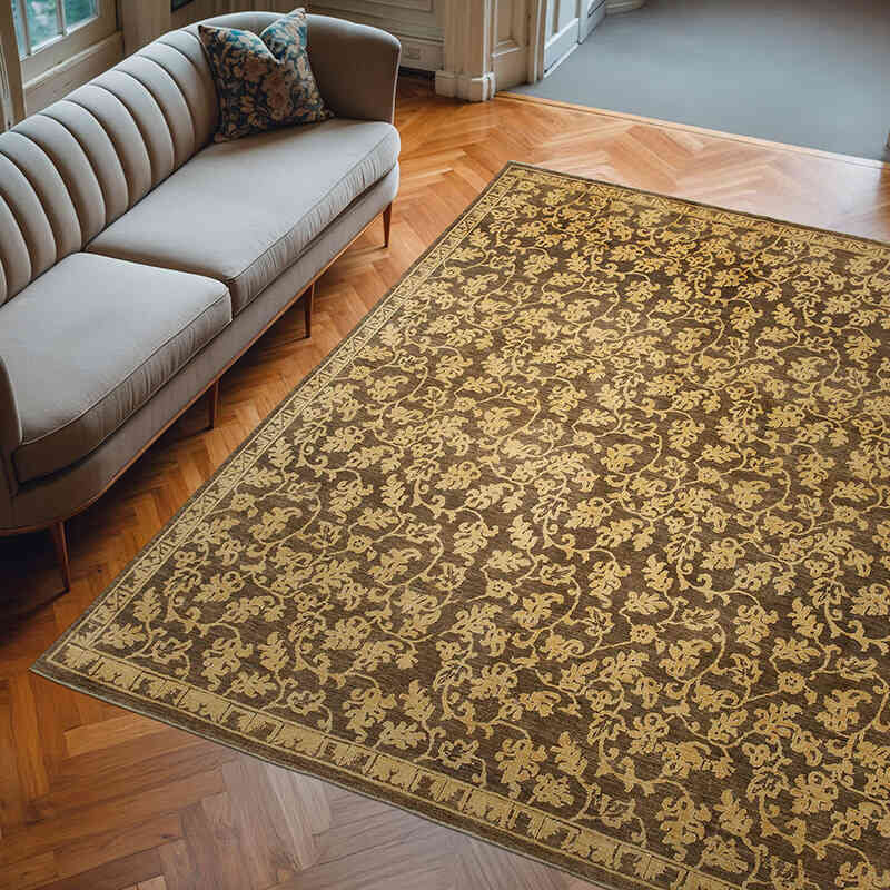 Nueva Alfombra Oushak Tejida a Mano - 235 cm x 288 cm - K0041001