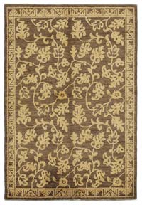 New Hand Knotted Wool Oushak Rug - 3' 11" x 5' 10" (47" x 70")