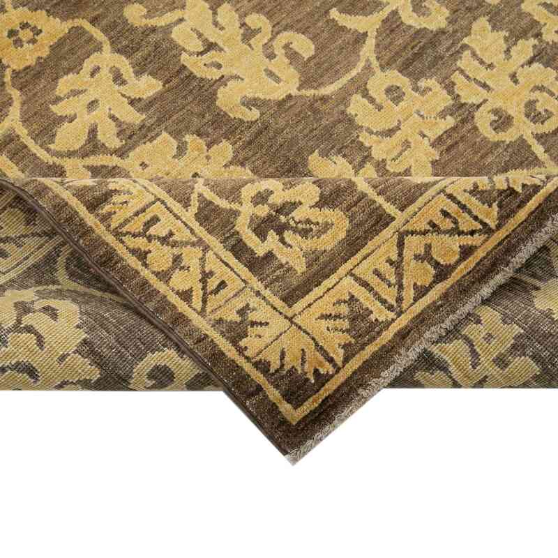 New Hand Knotted Wool Oushak Rug - 3' 11" x 5' 10" (47" x 70") - K0041008