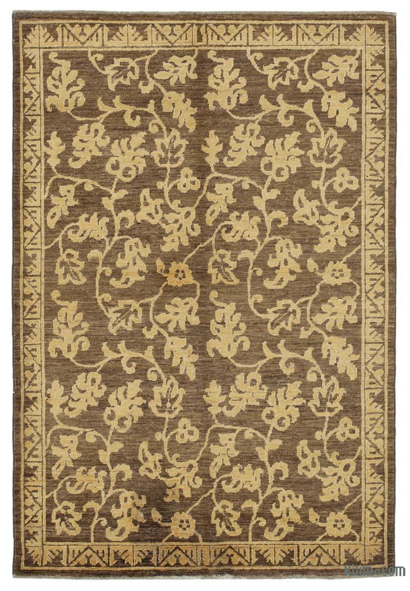 New Hand Knotted Wool Oushak Rug - 3' 11" x 5' 10" (47" x 70") - K0041008