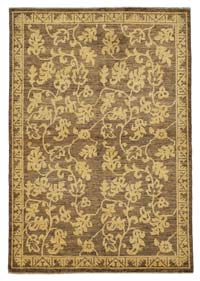 New Hand Knotted Wool Oushak Rug - 4' 1" x 5' 11" (49" x 71")
