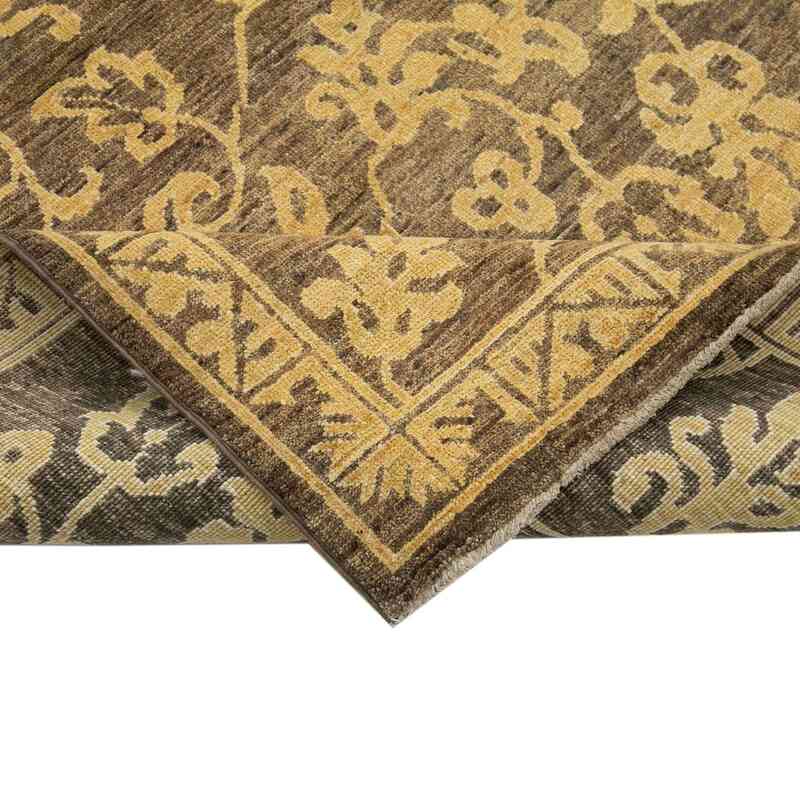New Hand Knotted Wool Oushak Rug - 4' 1" x 5' 11" (49" x 71") - K0041010
