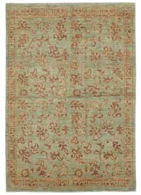 New Hand Knotted Wool Oushak Rug - 3' 11" x 5' 9" (47" x 69")