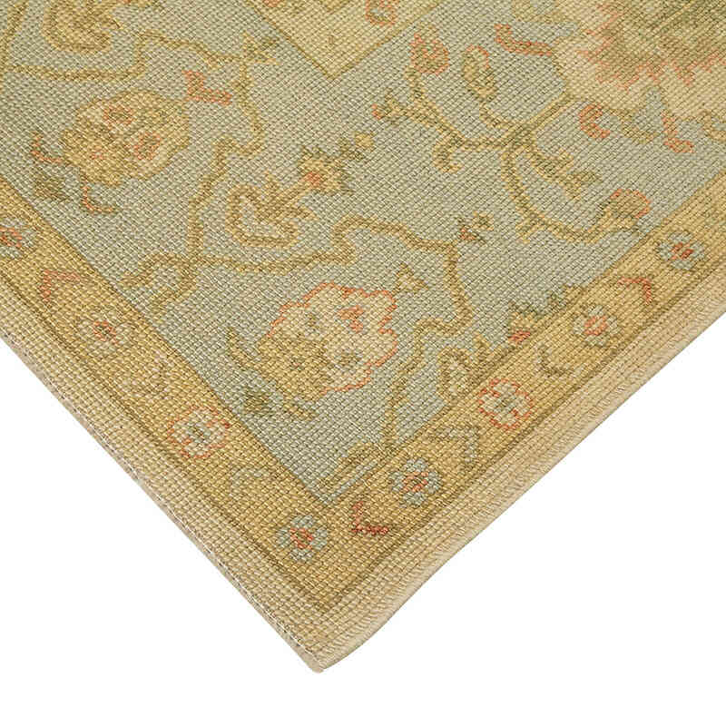 New Hand Knotted Wool Oushak Rug - 8' 6" x 11' 3" (102" x 135") - K0041012