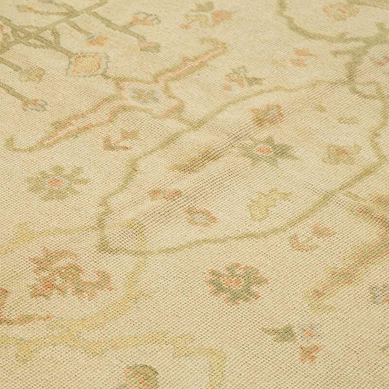 New Hand Knotted Wool Oushak Rug - 8' 6" x 11' 3" (102" x 135") - K0041012