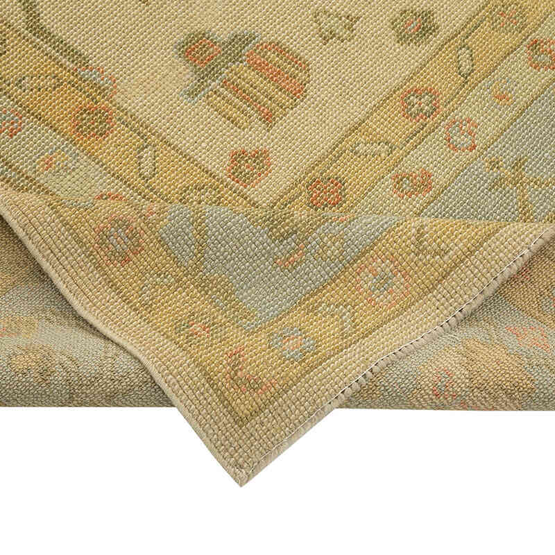 New Hand Knotted Wool Oushak Rug - 8' 6" x 11' 3" (102" x 135") - K0041012