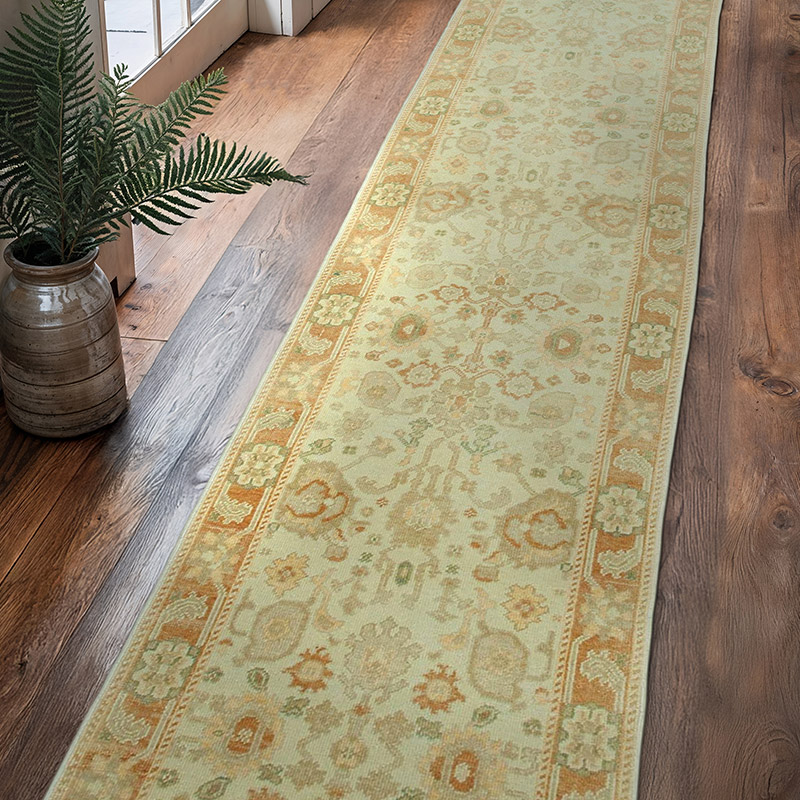 New Oushak Runner Rug - 2' 8" x 11' 10" (32" x 142") - K0041029