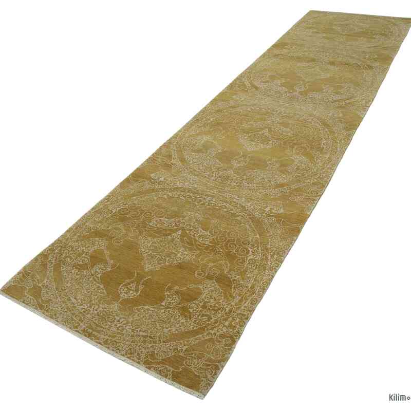 Yeni El Dokuma Uşak Halısı - 92 cm x 373 cm - K0041038