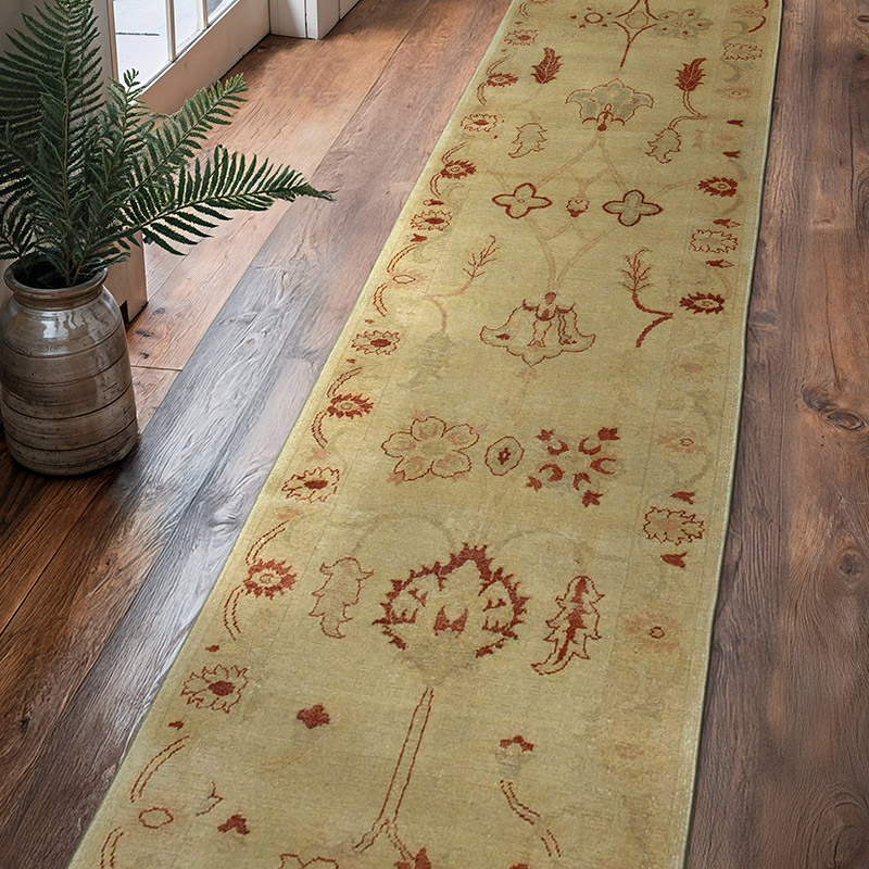 Yeni El Dokuma Uşak Halısı - 93 cm x 443 cm - K0041049