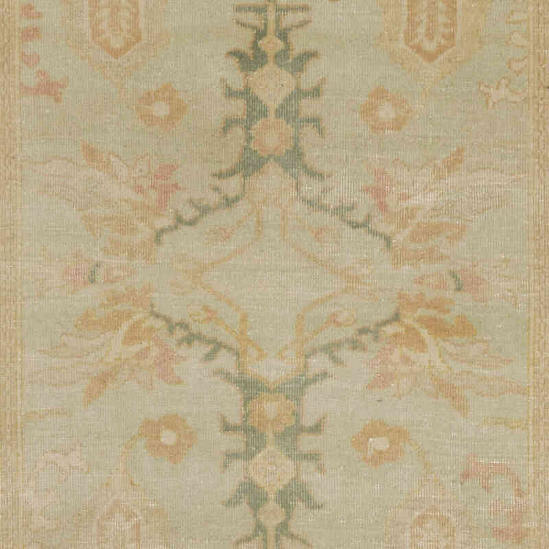 Nueva Alfombra Ushak Tejida a Mano - 87 cm x 357 cm - K0041059