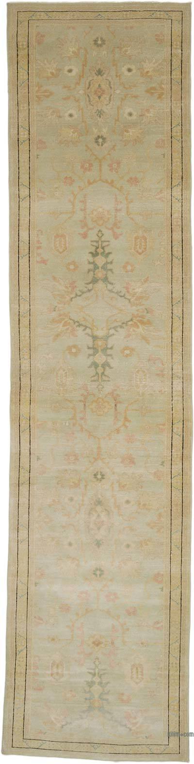 New Oushak Runner Rug - 2' 10" x 11' 9" (34" x 141")