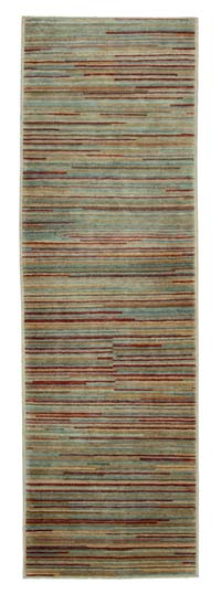 New Hand Knotted Wool Rug - 2' 11" x 9' 3" (35" x 111")