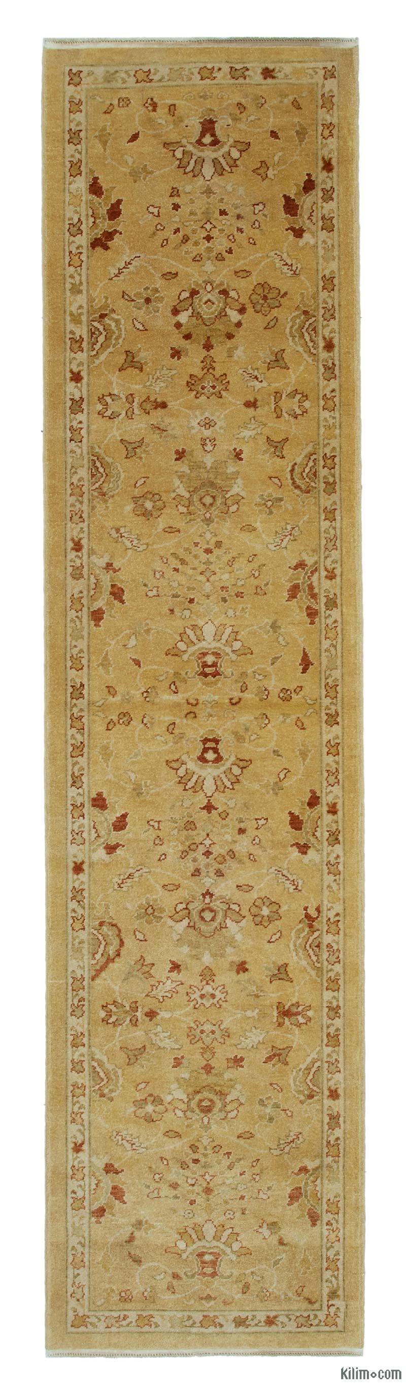 New Oushak Runner Rug - 2' 9" x 11' 10" (33 in. x 142 in.) - K0041070