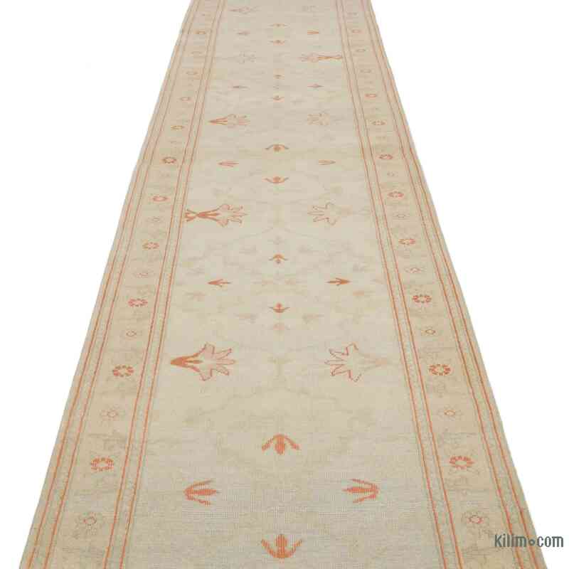 Nueva Alfombra Ushak Tejida a Mano - 77 cm x 417 cm - K0041074