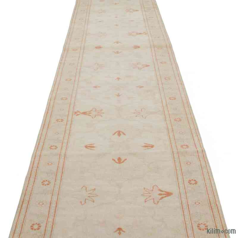 Nueva Alfombra Ushak Tejida a Mano - 77 cm x 417 cm - K0041074