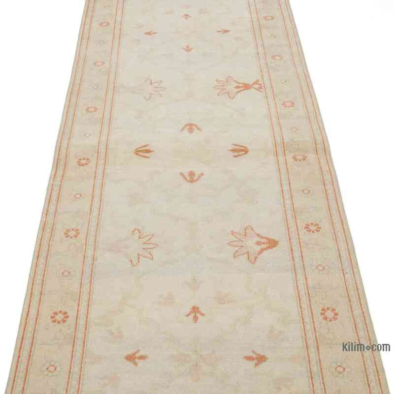 Nueva Alfombra Ushak Tejida a Mano - 77 cm x 417 cm - K0041074