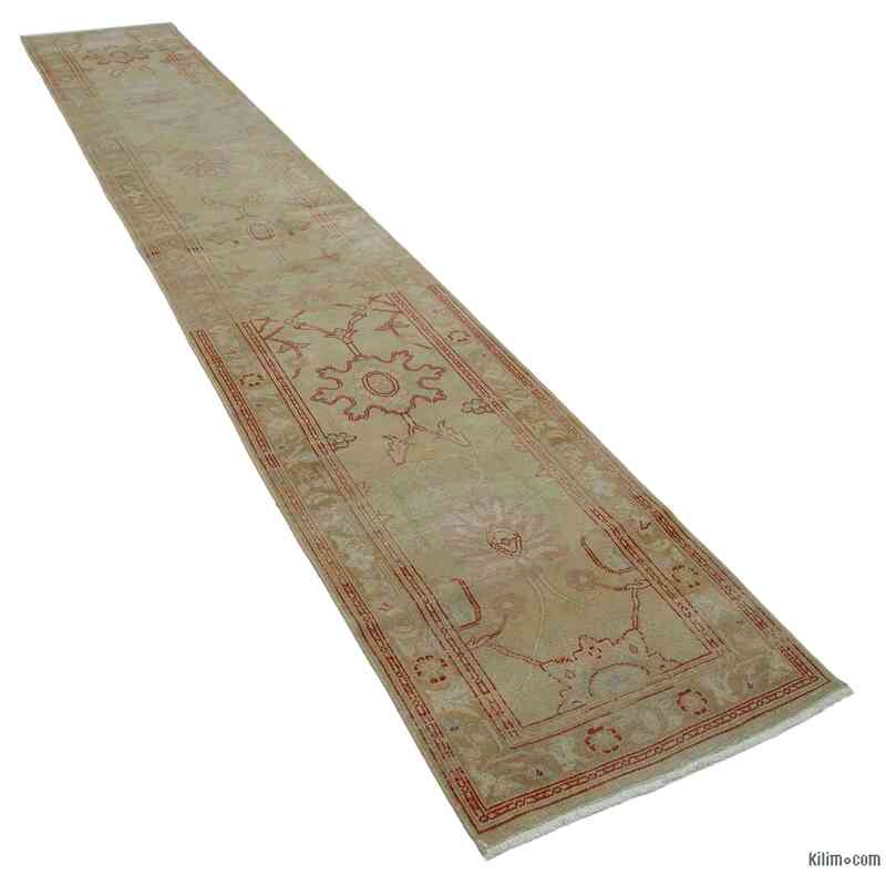 New Oushak Runner Rug - 2' 4" x 13' 9" (28" x 165") - K0041082