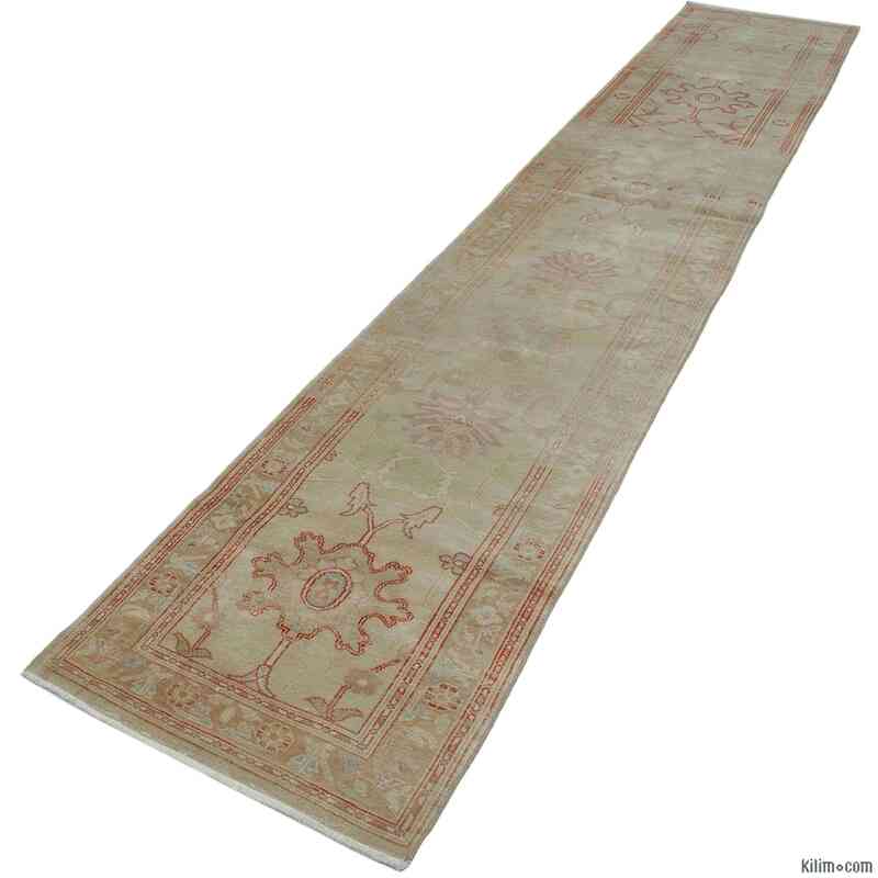 New Oushak Runner Rug - 2' 4" x 13' 9" (28" x 165") - K0041082