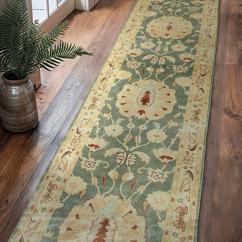 New Oushak Runner Rug - 2' 9" x 12' 4" (33" x 148") - K0041095