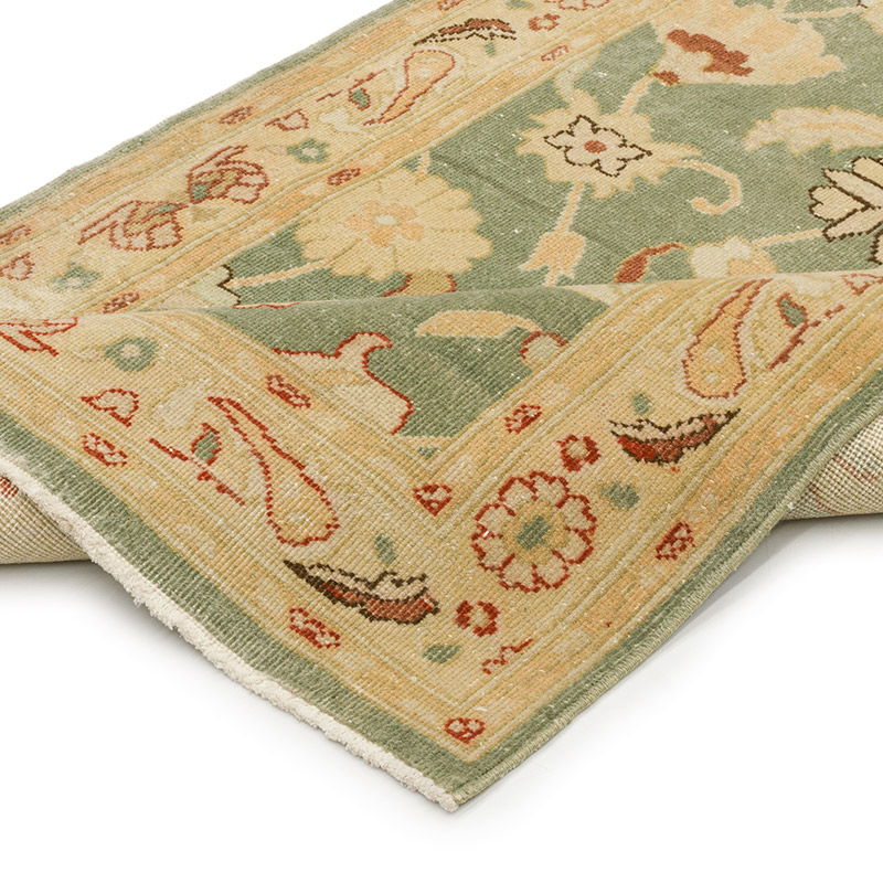 Nueva Alfombra Ushak Tejida a Mano - 86 cm x 376 cm - K0041095
