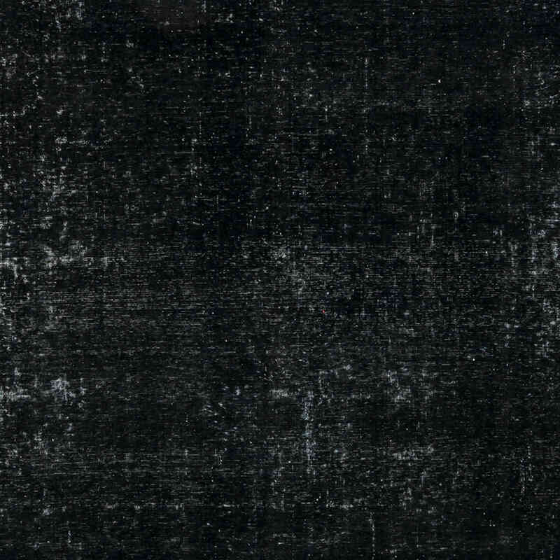 Black Over-dyed Vintage Hand-Knotted Oriental Rug - 9' 5" x 11' 9" (113" x 141") - K0041128