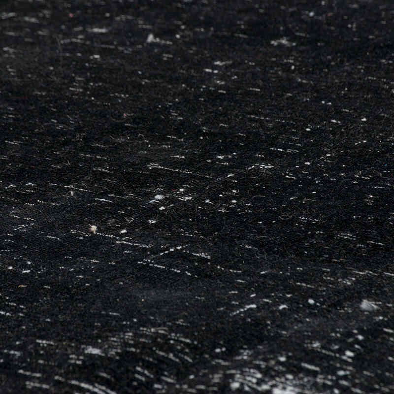 Black Over-dyed Vintage Hand-Knotted Oriental Rug - 9' 5" x 11' 9" (113" x 141") - K0041128