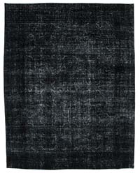 Siyah Boyalı El Dokuma Vintage Halı - 285 cm x 369 cm