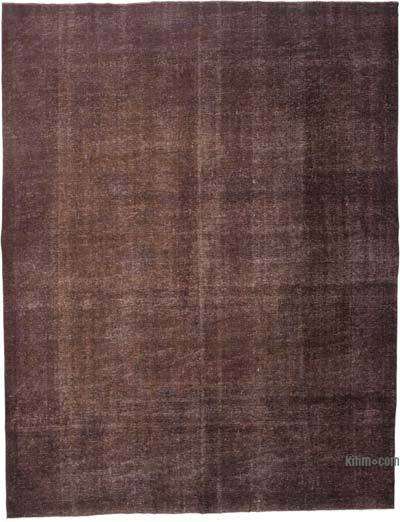 Mor Boyalı El Dokuma Vintage Halı - 286 cm x 370 cm