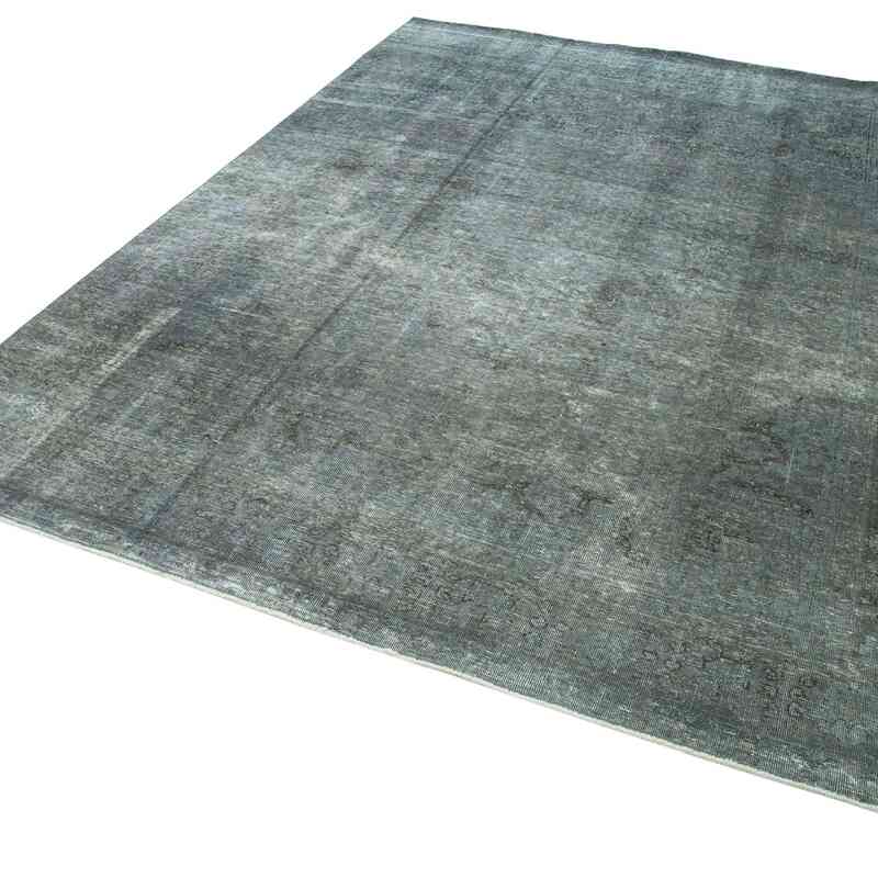 Grey Overdyed Vintage Hand-Knotted Oriental Rug - 6' 7" x 9' 6" (79 in. x 114 in.) - K0041159