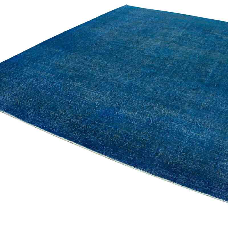 Blue Over-dyed Vintage Hand-Knotted Oriental Rug - 9' 9" x 13' 1" (117 in. x 157 in.) - K0041162