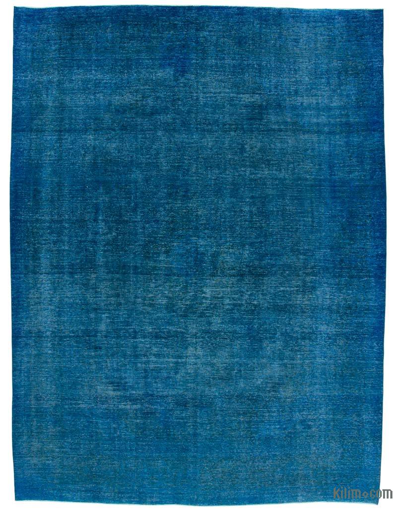 Blue Over-dyed Vintage Hand-Knotted Oriental Rug - 9' 9" x 13' 1" (117 in. x 157 in.) - K0041162