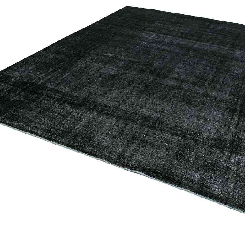 Negro Alfombra Turca Vintage Sobre-teñida  - 290 cm x 405 cm - K0041165