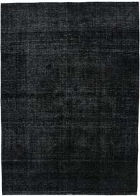 Siyah Boyalı El Dokuma Vintage Halı - 271 cm x 382 cm