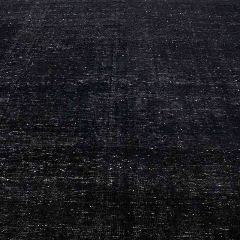 Siyah Boyalı El Dokuma Vintage Halı - 271 cm x 382 cm - K0041169