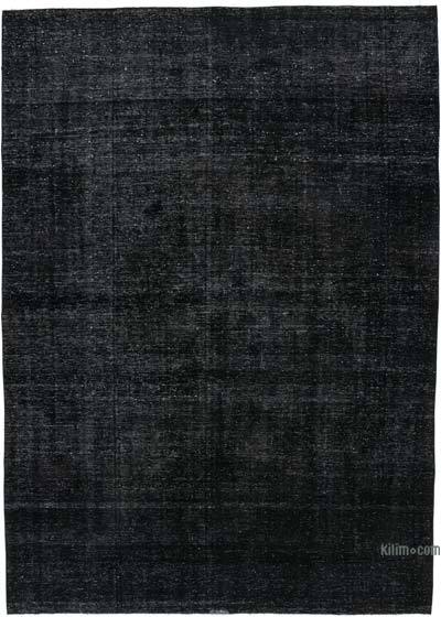 Siyah Boyalı El Dokuma Vintage Halı - 271 cm x 382 cm
