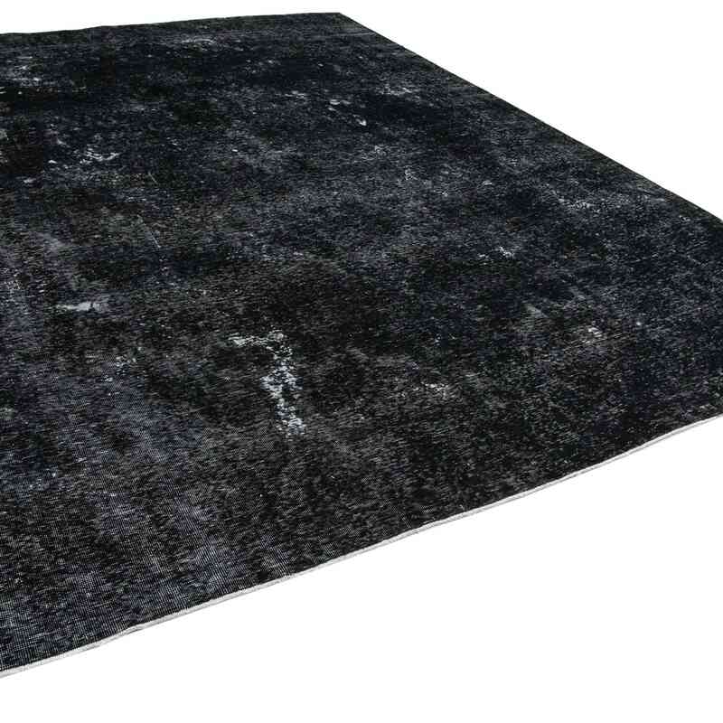 Black Over-dyed Vintage Hand-Knotted Oriental Rug - 9' 7" x 12' 7" (115 in. x 151 in.) - K0041200