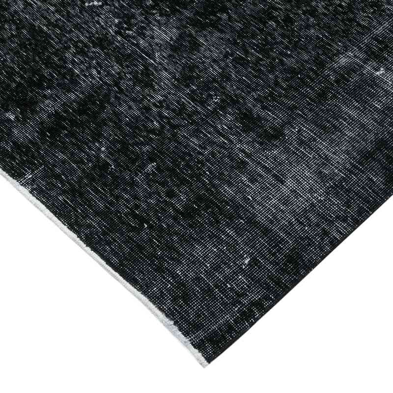 Negro Alfombra Turca Vintage Sobre-teñida  - 292 cm x 383 cm - K0041200